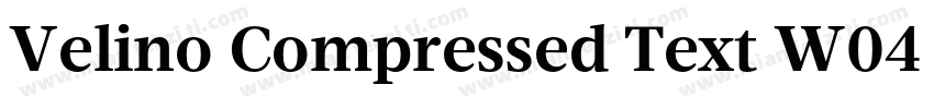 Velino Compressed Text W04 Blk字体转换